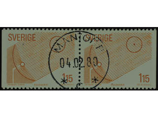 Sweden. Facit 1115BB used , 1980 Renewable Sources of Energy 1.15 Kr red-brown pair. …