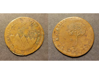 Honduras 8 reales 1858 TFL HOND, VF Ex. Richard Stuart