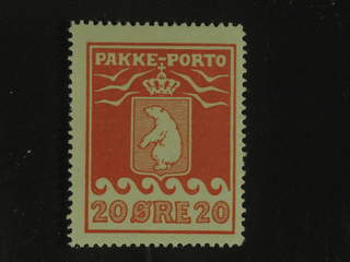 Denmark Greenland. Facit P9 I ★★ , 20 øre red. Superb quality.