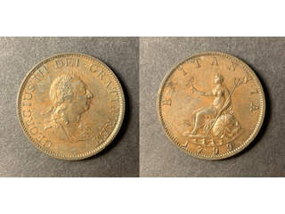Storbritannien George III (1760-1820) 1/2 penny 1799, XF-UNC