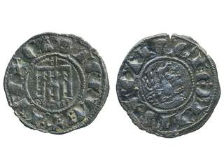 Coins, Spain, Castile and León. Ferdinand IV (1295-1312), AB 319, 1 pepion AB. 0.69 g. …