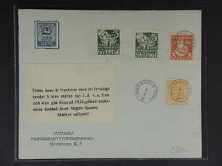 Sweden. Facit 238, 72, 139, 239A cover , 5 öre type I with EXCELLENT cancellation …