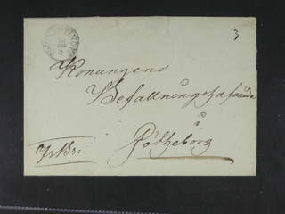 Sweden. F county. JÖNKÖPING 28.8.1832, arc postmark. Type 1 on cover sent to Gothenburg. …