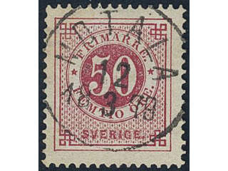Sweden, Sverige, Sverige, Sverige. Facit 36a used, 50 öre carmine. EXCELLENT …