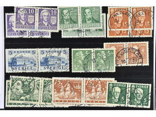 Sweden. Used 1938–41. BC/CB-pairs with wide margins. All different, e.g. F 259BC/CB, …