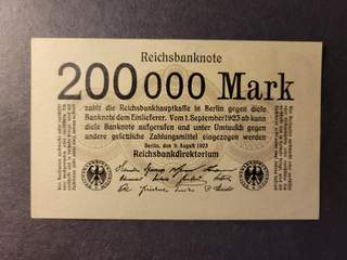 Germany 200000 mark 9.8.1923, UNC