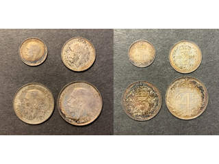 Storbritannien George V (1910-1936) 1, 2, 3, 4 pence 1925 Maundy set