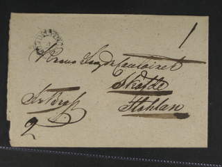 Sweden. R county. LIDKÖPING 4.9.1833, arc postmark. Type 1 on cover sent to Skövde. …