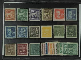Sweden. ★ 1920-36. Small coilstamps. All different, e.g. F 141, 144Ccx, 145E, 148C, …