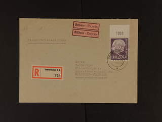 Germany Saarland. Michel 399 used , Einschreiben - Express cover franked with 200 Fr …