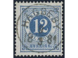 Sweden, Sverige, Sverige, Sverige. Facit 32e used, 12 öre dull greyish blue. EXCELLENt …