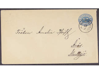 Sweden. Postal stationery, stamped envelope Facit Fk1IIIc , Stamped envelope 12 öre type …