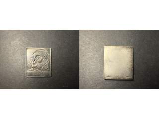 Norge Ibsen silverplakett av H. Rui, 1906, 01/0