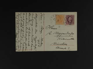 Sweden. Facit 69, 53 cover , 2 öre vm crown + 8 öre OII on picture postcard …