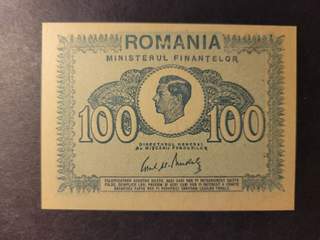Romania 100 lei 1945, UNC