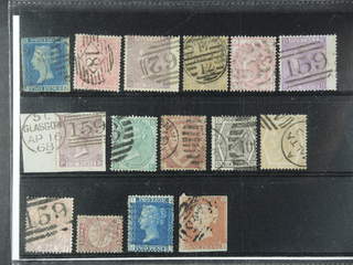 Britain. Used 1841–1876. All different, e.g. Mi 4, 13z, 14, 21 I, 28-30, 33, 37, 38a+b, …