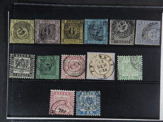Germany Baden. Used 1851-1868. All different, e.g. Mi 3-4, 7-10, 17, 20, 25. Mostly good …
