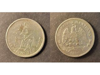 Mexico 50 centavos 1874 Zs H, AU