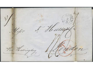 Sweden. Foreign-related cover. Great Britain. Letter sent from STOCKHOLM 2.3.1847 to …