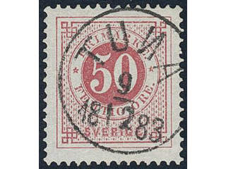 Sweden, Sverige, Sverige, Sverige. Facit 36d used, 50 öre dull violetish carmine. Superb …