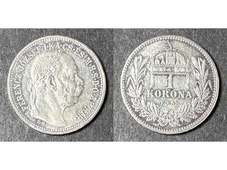 Ungern Franz Joseph I (1848-1916) 1 korona 1915, UNC