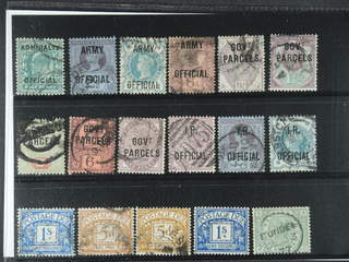 Britain. Used 1883-1902. Back-of-the-book, All different, e.g. Mi Officials 1 II, 11, …