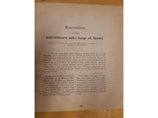 Literature. Convention concerning the postal relations between Sweden and Russia with …