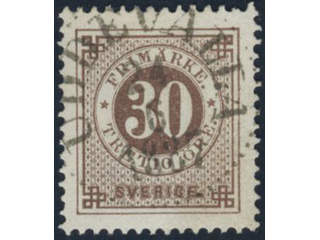 Sweden, Sverige, Sverige, Sverige. Facit 47b used, 30 öre reddish brown. …