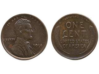 Coins, U.S.A. KM 132, 1 cent 1912. XF-UNC.