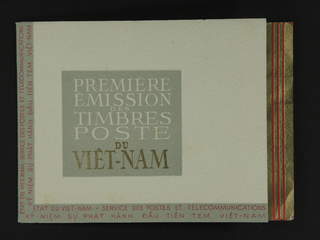 Vietnam Bao Dai. Local fee stamp used , 1951 Landscapes. Booklet with the five blocks, …