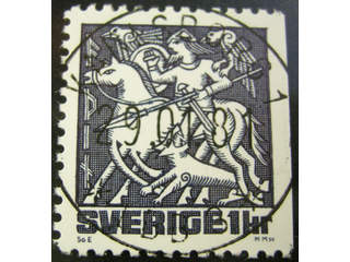 Sweden. Facit 1156B used , 1981 Nordic Mythology 1 Kr blue-black. EXCELLENT cancellation …