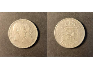 Belgien Leopold II (1865-1909) 2 francs 1880, VF-XF