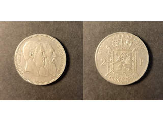 Belgien Leopold II (1865-1909) 2 francs 1880, VF-XF