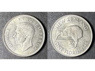 Nya Zeeland George VI (1936-1952) 1 florin 1946, UNC