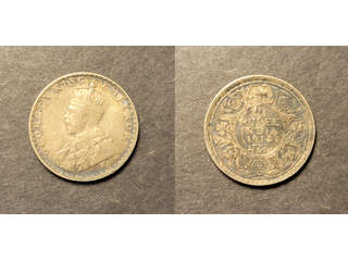 Indien (GB) India George V (1910-1936) 1/4 rupee 1914, AU/UNC