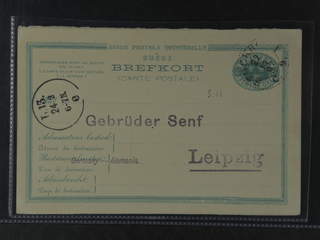 Sweden. Postal stationery, double postcard Facit bKd4 , Originating card 15 öre sent …