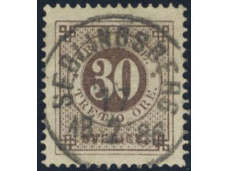 Sweden, Sverige, Sverige, Sverige. Facit 35j used, 30 öre oliveish yellow-brown. …