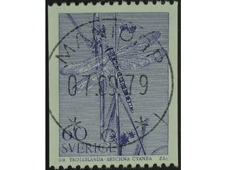 Sweden. Facit 1092 used , 1979 Animals 60 öre violet. EXCELLENT cancellation MANTORP …
