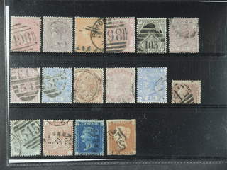 Britain. Used 1855–1880. All different, e.g. Mi 13z, 14, 24, 28, 38a, 40, 47, 51, 57-58. …