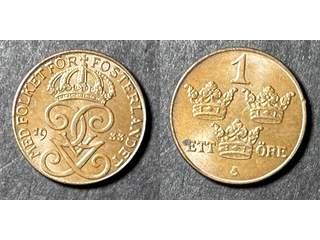 Sverige Gustav V (1907-1950) 1 öre 1933, 0