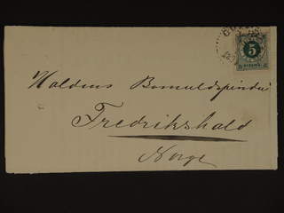 Sweden. Facit 43 cover , 5 öre on printed matter sent from GÖTEBORG LBR 13.1.1891 to …