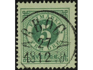 Sweden. Facit 30c used , 5 öre green, rich smooth print. EXCELLENT cancellation ARBOGA …