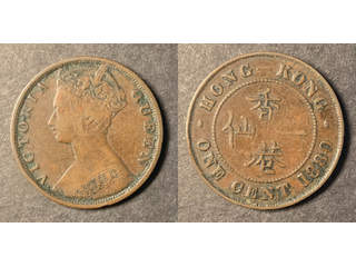 Hongkong Queen Victoria (1841-1901) 1 cent 1880, F-VF