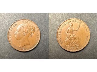 Storbritannien Queen Victoria (1837-1901) 1 penny 1858 No WW, AU
