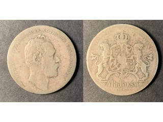 Sverige Carl XV (1859-1872) 4 riksdaler riksmynt 1863, 1?/1