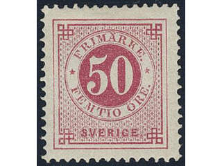 Sweden. Facit 48c ★, 50 öre violet-carmine. Partly with gum. Superb centering. Signed by …