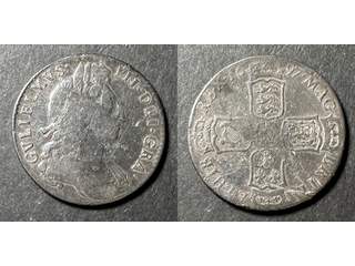 Storbritannien William III (1694-1702) 1/2 crown 1697, F