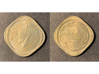 Indien (GB) George VI (1936-1947) 2 annas 1941 Bombay, UNC