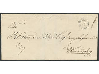 Sweden. E county. NORRKÖPING 21.3.1835, arc postmark. Type 3 on cover sent to …