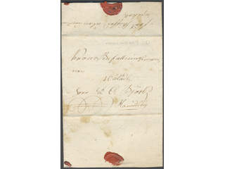 Finland Åland. Prephilately. Crown post letter dated Önningeby 14 September 1812 sent to …